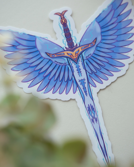 Blue Winged Sword | Sticker