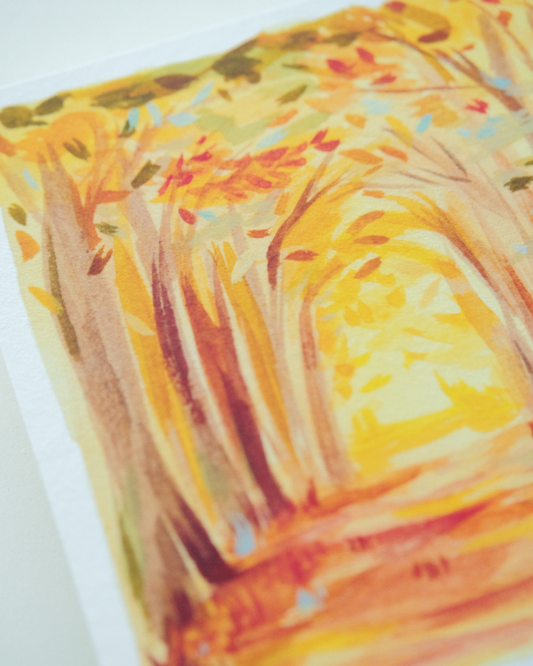 Autumn Alley | Square Print