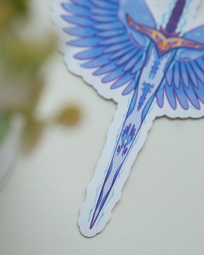 Blue Winged Sword | Sticker