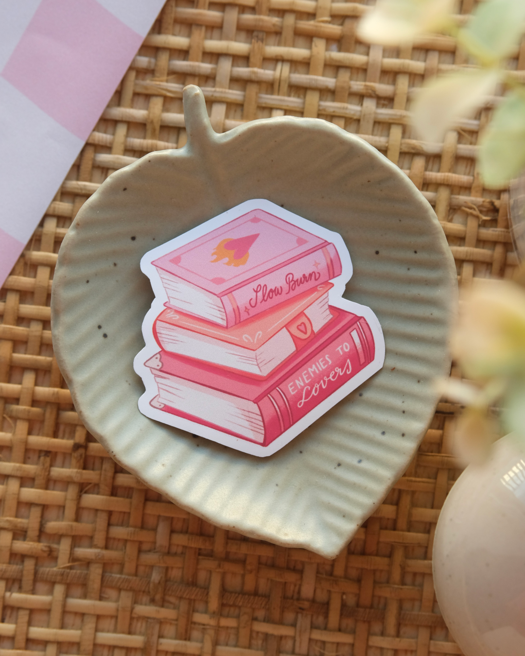 Rosy Slow Burn Books | Sticker