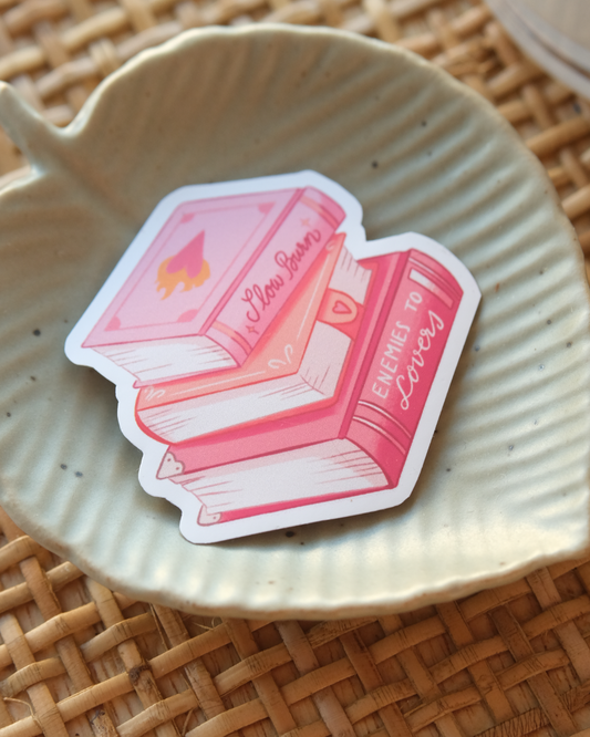 Rosy Slow Burn Books | Sticker