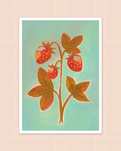 Strawberry Blues | A6 print