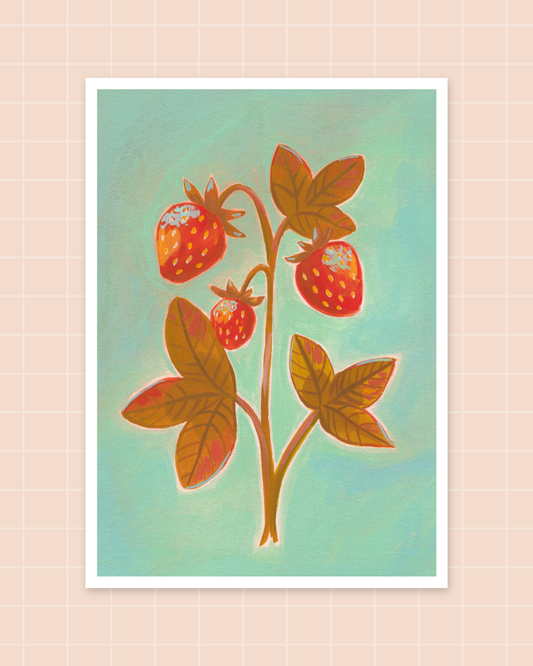 Strawberry Blues | A6 print
