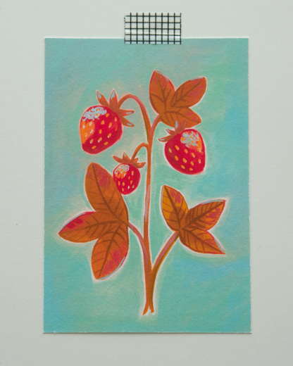 Strawberry Blues | A6 print