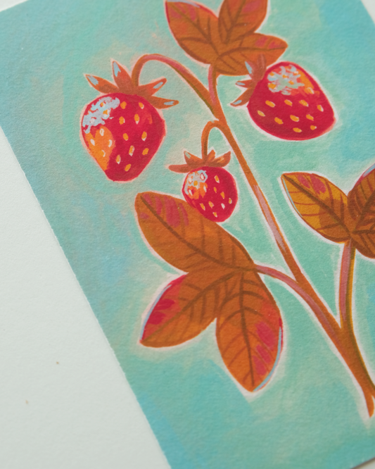 Strawberry Blues | A6 print