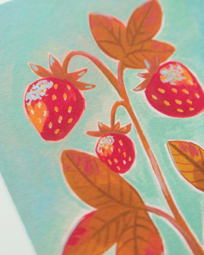 Strawberry Blues | A6 print